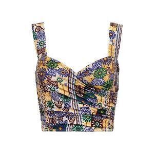 Carolina K x Free People Loren UV Proection Multicolor Floral Boho Top Small